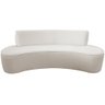 Sofá 03 Lugares 150cm Mônaco Bouclê Off White - Nexta Casa - 7