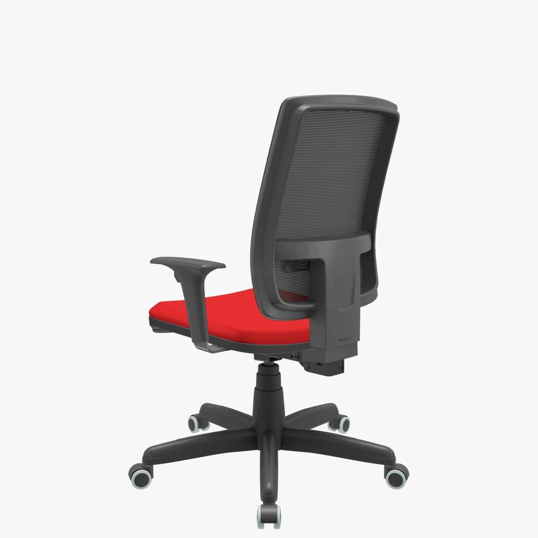 Cadeira Brizza Diretor com Back System PLAXMETAL Brizza Presidente Vermelho - 3