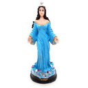 Ver imagem 1 de Iemanjá Orixá Estátua Imagem Rainha Mar Resina Azul 15 cm