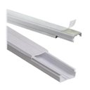 Ver imagem 1 de Canaleta 1x1cm 2 Metros sem Divisória 25 Peças Branca Ilumi