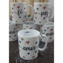 Ver imagem 5 de Jogo 6 Canecas 300ml Frases Motivacionais - Kit Porcelana