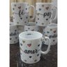 Jogo 6 Canecas 300ml Frases Motivacionais - Kit Porcelana - 5