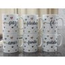 Jogo 6 Canecas 300ml Frases Motivacionais - Kit Porcelana - 3