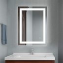 Ver imagem 6 de Espelho 4mm Led 3 Cores Retangular Iluminação Luz Frontal 50x80 Tecla Touch Camarim 80x50