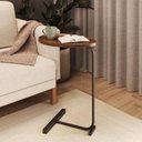 Ver imagem 2 de Mesa de Apoio Oval G7003 com Pés em Metal Preto/nature