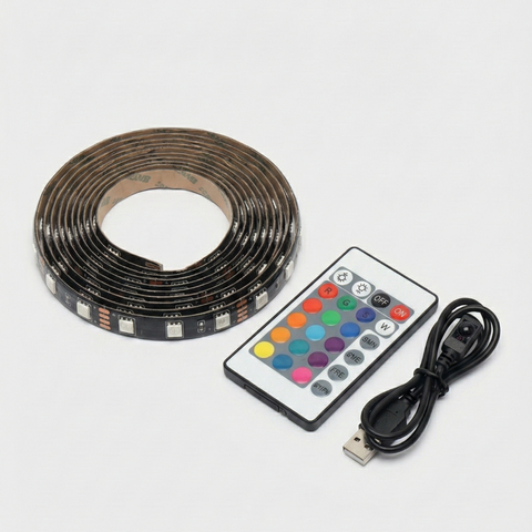 Fita Led Rgb 2m Usb com Controle