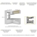 Ver imagem 5 de Armário De Cozinha Completa De Canto Mp2098.964 Branco/Preto