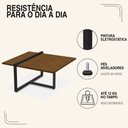Ver imagem 4 de Mesa Centro Estilo Industrial Berlin Decorativa Moderna Klm Móveis