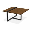 Ver imagem 2 de Mesa Centro Estilo Industrial Berlin Decorativa Moderna Klm Móveis