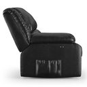 Ver mais imagens de Poltrona do Papai Reclinável Melim Power Touch Massagem Pu Preto Brilho Fh1 - D'Rossi