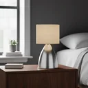 Ver imagem 1 de Abajur Luminaria de Mesa Clássico Moderno Elegante Bojudo Decoração Casa Sala Quarto Escritório