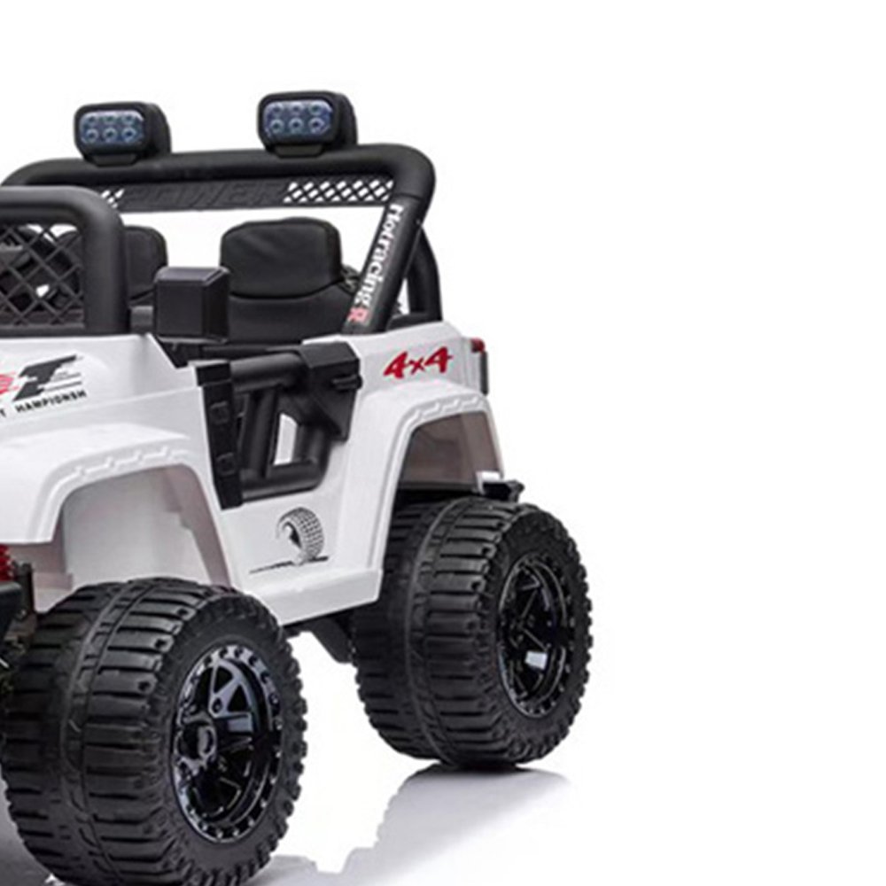 Carrinho Jipe Infantil Elétrico Jipe Off Road 12v com Controle Remoto Preto - 3