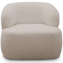 Ver imagem 5 de Poltrona Decorativa Fixa Orgânica para Sala Living Barolo L06 Bouclê Bege - Gtdnexxus