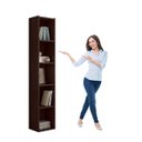 Ver imagem 1 de Multiuso Livreiro Estante com Prateleiras Janaína Preto - Ajl Móveis Estante Livreiro