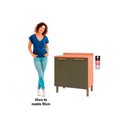 Ver imagem 4 de Balcão Cozinha P/cooktop Thela Sávia 2 Portas C/tampo 80cm Freijo/azul - Telasul
