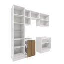 Ver imagem 3 de Lavanderia Modulada Kappesberg Celeste 7 Peças Branco/nogueira 230cm