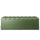 Ver mais imagens de Kit Cabeceira Cama Box Casal King 195cm com Calçadeira Baú Dália W01 Couríssimo Verde Musgo - Lyam L