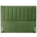 Ver imagem 2 de Kit Cabeceira Cama Box Casal King 195cm com Calçadeira Baú Dália W01 Couríssimo Verde Musgo - Lyam L