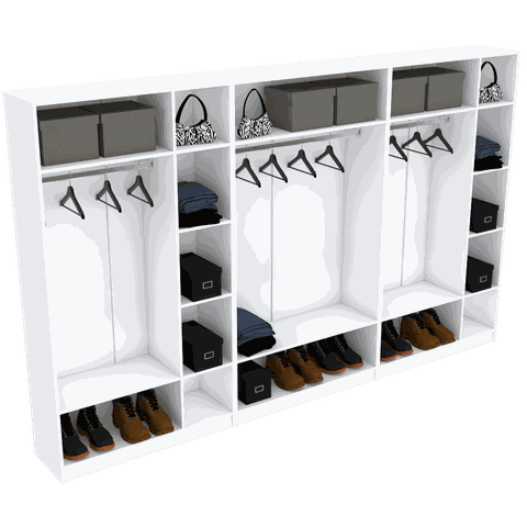 KIT CLOSET CASAL M255.2021.B (QUARTO, ORGANIZA) MUNDI MOVEIS