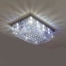 Lustre para Sala de Cristal Legítimo K9 Base Retangular em Inox 60x40 Cm - 1