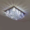 Ver imagem 1 de Lustre para Sala de Cristal Legítimo K9 Base Retangular em Inox 60x40 Cm