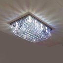 Ver imagem 1 de Lustre para Sala de Cristal Legítimo K9 Base Retangular em Inox 60x40 Cm