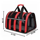 Ver imagem 3 de Bolsa Transporte Pet Cachorro Gato Animais Refletiva Segura Passeio Viagem Caminhada Aviao Carro Laz