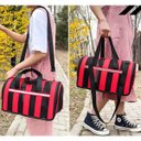 Ver imagem 2 de Bolsa Transporte Pet Cachorro Gato Animais Refletiva Segura Passeio Viagem Caminhada Aviao Carro Laz