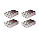 Ver imagem 1 de Kit com 4 Organizadores para Gaveta, Closet e Armários Grande com 11 Nichos 10x40x25 Cor:Cinza Claro