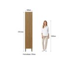 Ver imagem 4 de Paneleiro 1 Porta 40cm 5 Prateleiras Florença Marrom/Marromle