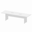 Ver imagem 2 de Mesa Reunião Escritório 3,00m X 1,10m 08 Pessoas com 2 Caixas para Tomadas e Tampo Bipartido 100%