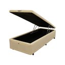 Ver imagem 1 de Cama Box Baú Castor Solteiro Vellus Bege 120x203x35cm