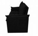 Ver imagem 6 de Sofá Compacto 2 Lugares Suede Confortável Minnors 1,20 Mts Cor:Preto
