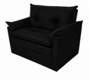 Ver imagem 5 de Sofá Compacto 2 Lugares Suede Confortável Minnors 1,20 Mts Cor:Preto