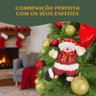 Kit 12 Pendentes Enfeite Árvore Natal Papai Noel Decoração - 3