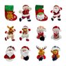 Kit 12 Pendentes Enfeite Árvore Natal Papai Noel Decoração - 4