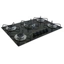 Ver imagem 2 de Cooktop Gás 5 Bocas Chama Tripla 127/220 Mesclado