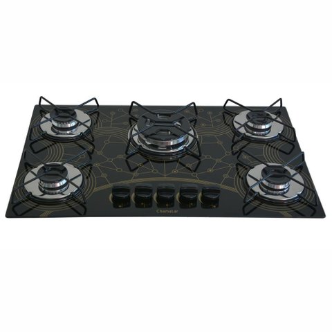 Cooktop Gás 5 Bocas Chama Tripla 127/220 Mesclado