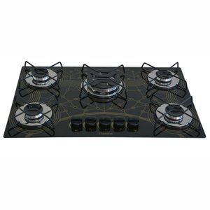 Cooktop Gás 5 Bocas Chama Tripla 127/220 Mesclado