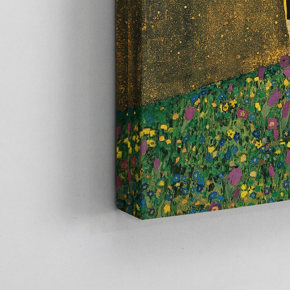 Quadro O Beijo Gustav Klimt Canvas Arte Decorativo 60x60cm - 3