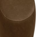 Ver imagem 6 de Kit 2 Puffs Decorativos Yuri Sala de Estar Couro Marrom Claro Manchado G88 - Gran Belo