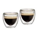 Ver imagem 1 de Jogo Copo de Café Vidro Borosilicato Parede Dupla 80ml 2 Peças - Yangzi