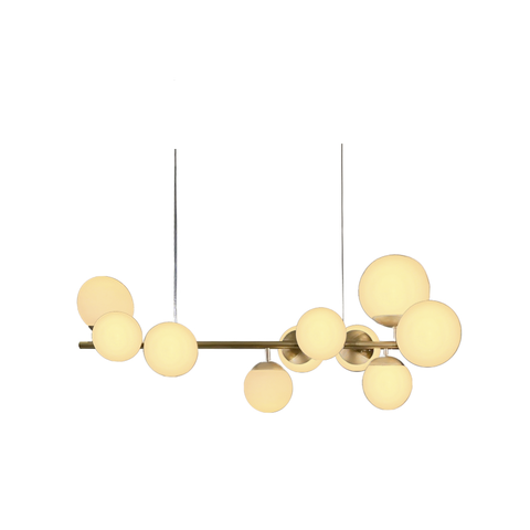 Luminária Pendente Jabuticaba/10 Rosê Fumê