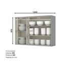 Ver imagem 2 de Armário Aéreo Modulado Emily Henn para Cozinha