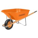 Ver imagem 1 de Carrinho de Mão Caçamba Extrafunda Plástica Laranja 110l