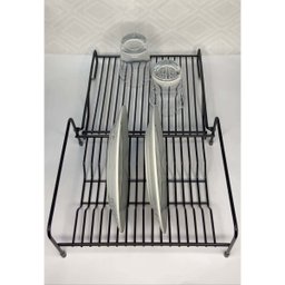 Escorredor de Louça Preto Fosco Dobrável 16 Pratos Pia Bancada de Cozinha - 2