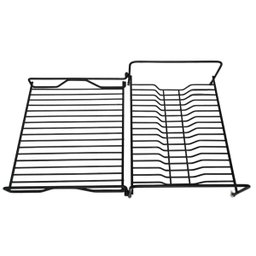 Escorredor de Louça Preto Fosco Dobrável 16 Pratos Pia Bancada de Cozinha - 4