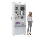 Ver imagem 3 de Bancada de Estudos Modulada 90cm 1 Porta Alpes Luciane Móveis