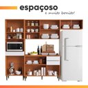 Ver imagem 2 de Cozinha Completa Clara 10 Portas 3 Gavetas MDF 250,5cm Amadeirado Aramóveis