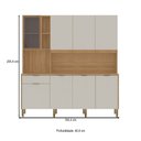 Ver imagem 4 de Cozinha Compacta Nature 8 Portas 1 Gaveta Freijó/soft - Kits Paraná